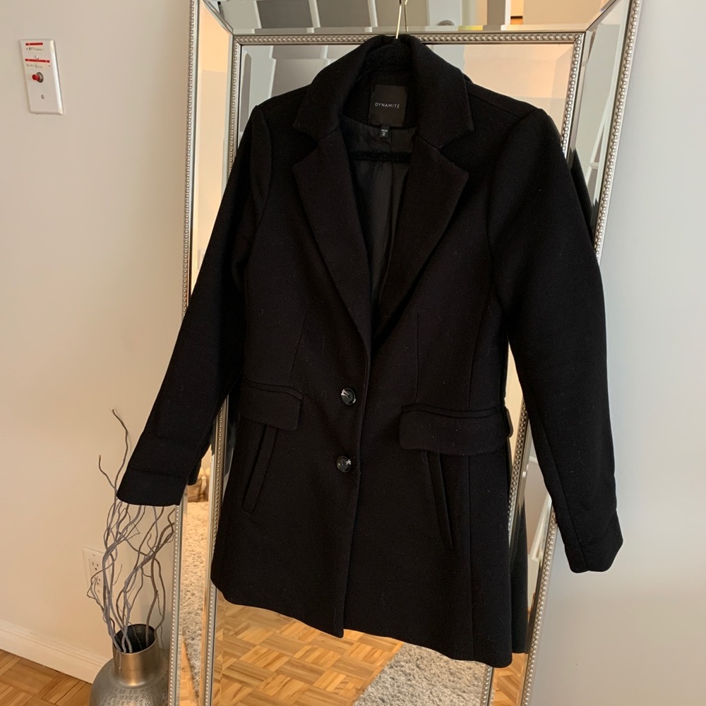 Dynamite black long coat